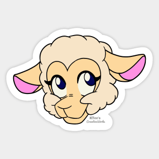 Sweet Sheep - (Original, Head Only) Sticker